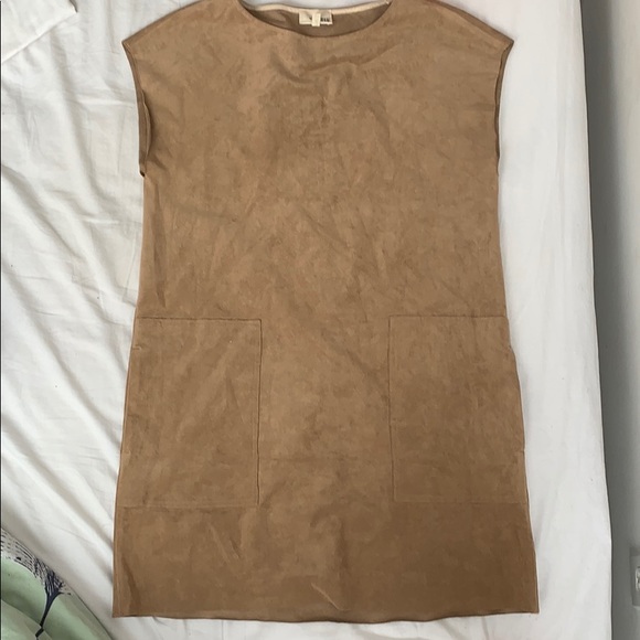 Brown suede dress - Picture 1 of 2